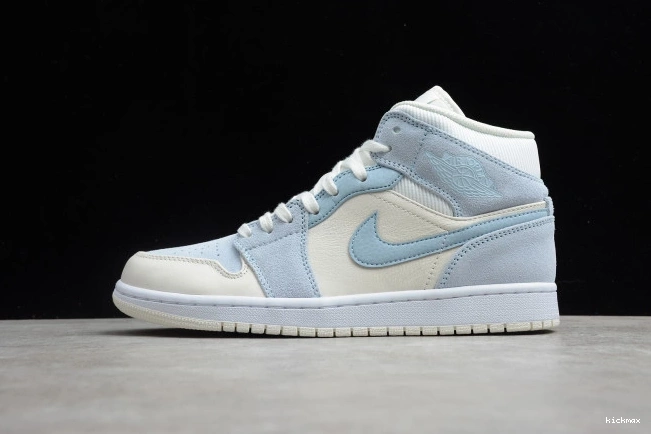 Cheap DA4666-100 Mid Jordan 1 Mixed Textures Blue Air 0704